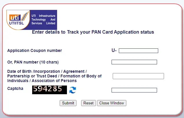 Online Pan Card ka Status Check Kare