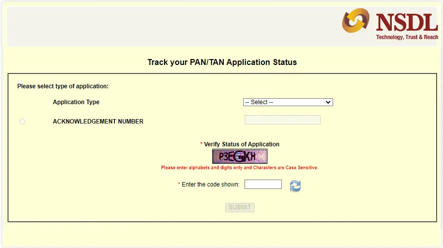 Pan Card Status Check Kare